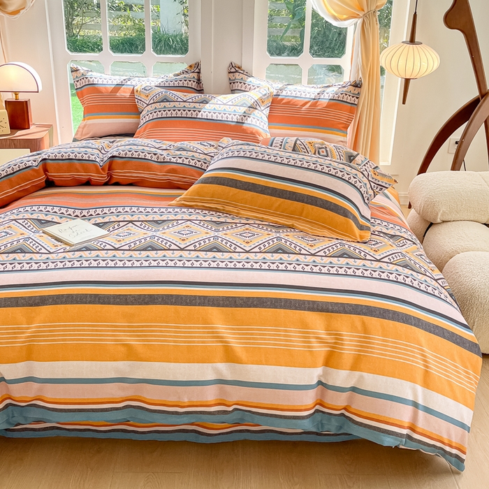 91家纺网 家纺一手货源 找家纺 （总）眠博士 2025新款全棉混纺生态磨毛印花四件套