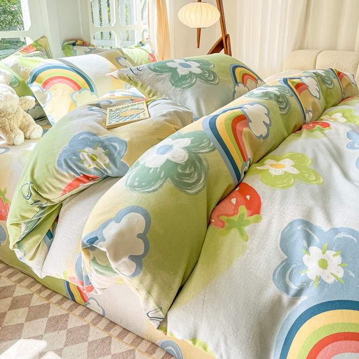 91家纺网 家纺一手货源 找家纺 （总）眠博士 2025新款全棉混纺生态磨毛印花四件套