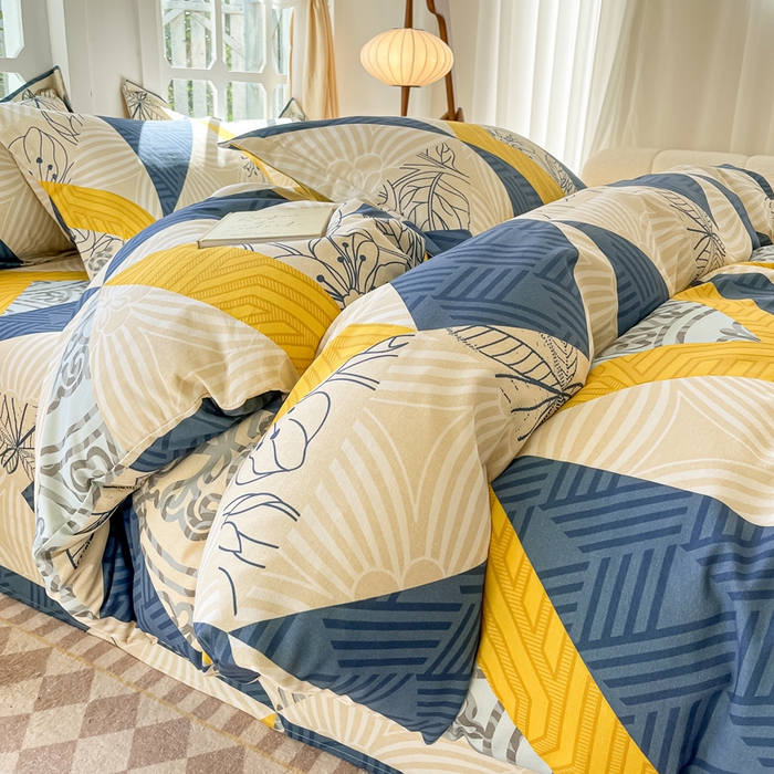 91家纺网 家纺一手货源 找家纺 （总）眠博士 2025新款全棉混纺生态磨毛印花四件套