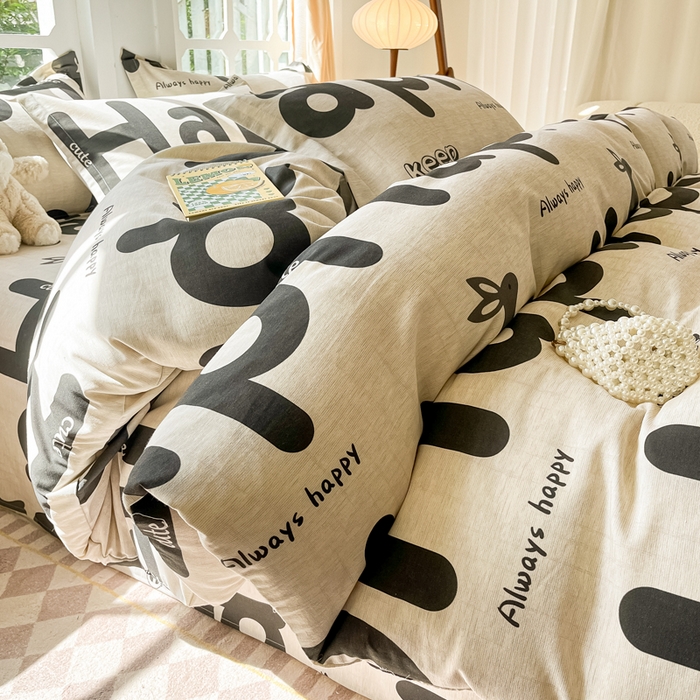 91家纺网 家纺一手货源 找家纺 （总）眠博士 2025新款全棉混纺生态磨毛印花四件套