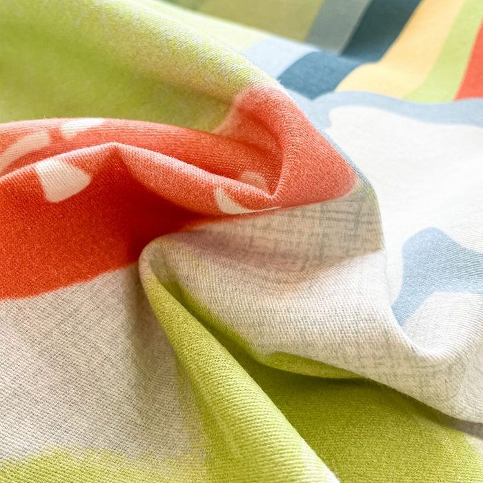 91家纺网 家纺一手货源 找家纺 眠博士 2025新款全棉混纺生态磨毛印花四件套 磨毛四件套-彩虹草莓