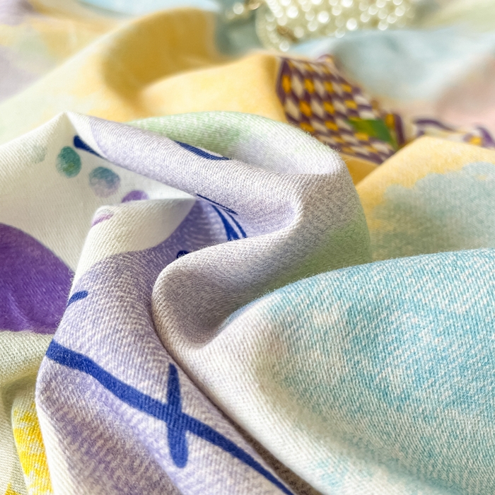 91家纺网 家纺一手货源 找家纺 眠博士 2025新款全棉混纺生态磨毛印花四件套 磨毛四件套-彩色梵克