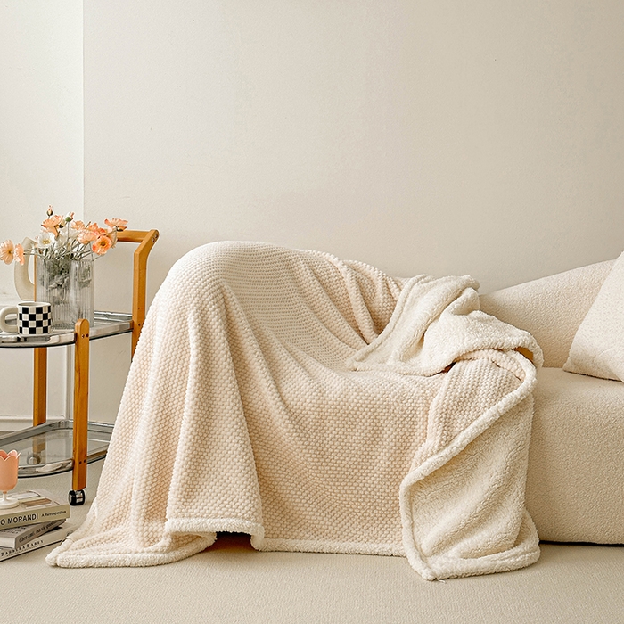 91家纺网 家纺一手货源 找家纺 （总）梵希良品家纺 2025新款玫瑰绒毛毯珊瑚绒小毯子办公室午睡毯床上用盖毯沙发毯毯子