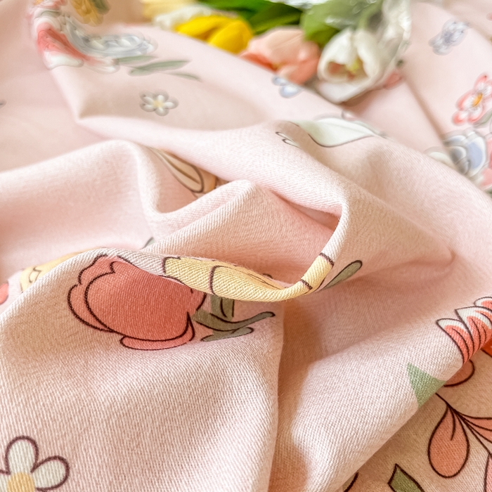 91家纺网 家纺一手货源 找家纺 眠博士 2025新款全棉混纺生态磨毛印花四件套 磨毛四件套-兔姑娘