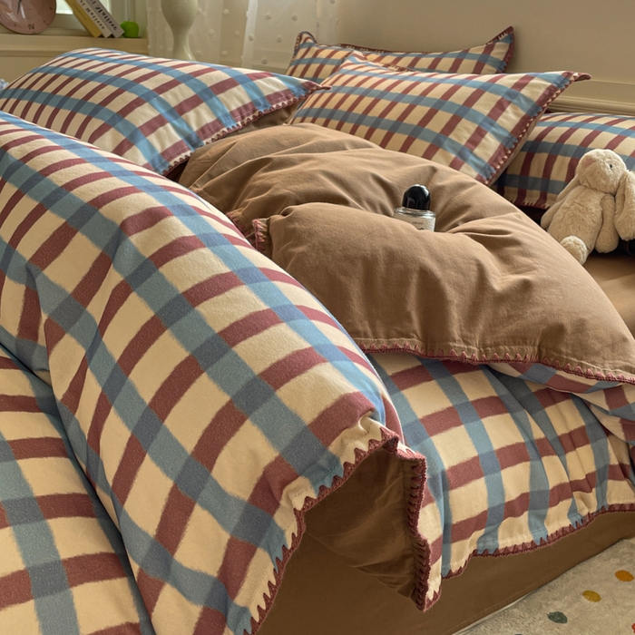 91家纺网 家纺一手货源 找家纺 （总）如一 2025新款加厚全棉磨毛三角针四件套