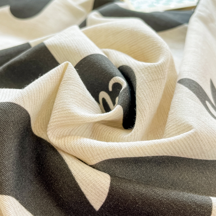 91家纺网 家纺一手货源 找家纺 眠博士 2025新款全棉混纺生态磨毛印花四件套 磨毛四件套-兔先生