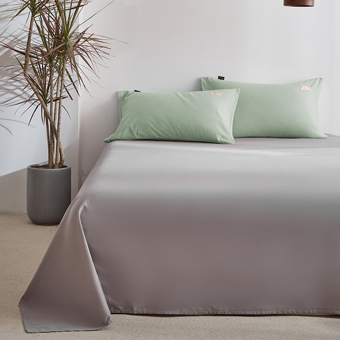 91家纺网 家纺一手货源 找家纺 （总）贝尔 2025新款双拼全棉纯色素色色织磨毛加厚四件套