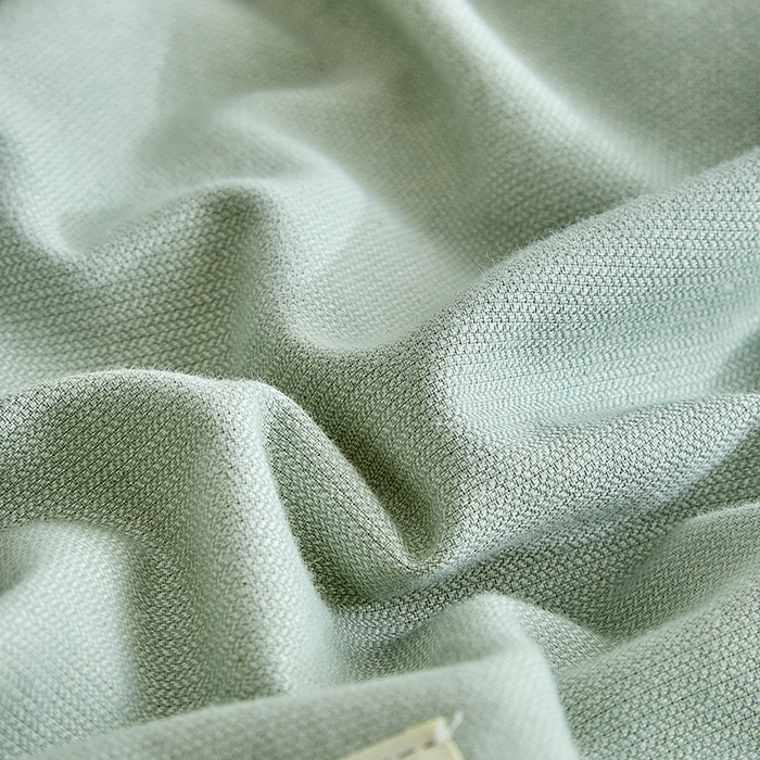 91家纺网 家纺一手货源 找家纺 （总）贝尔 2025新款双拼全棉纯色素色色织磨毛加厚四件套