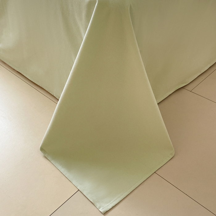 91家纺网 家纺一手货源 找家纺 如一 2025新款加厚全棉磨毛三角针四件套 原野-绿