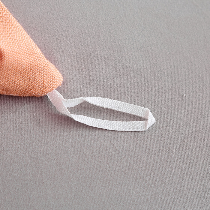 91家纺网 家纺一手货源 找家纺 贝尔 2025新款双拼全棉纯色素色色织磨毛加厚四件套 珊瑚橙-浅灰