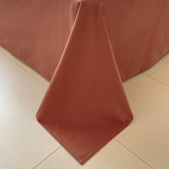 91家纺网 家纺一手货源 找家纺 如一 2025新款加厚全棉磨毛三角针四件套 简森-桔