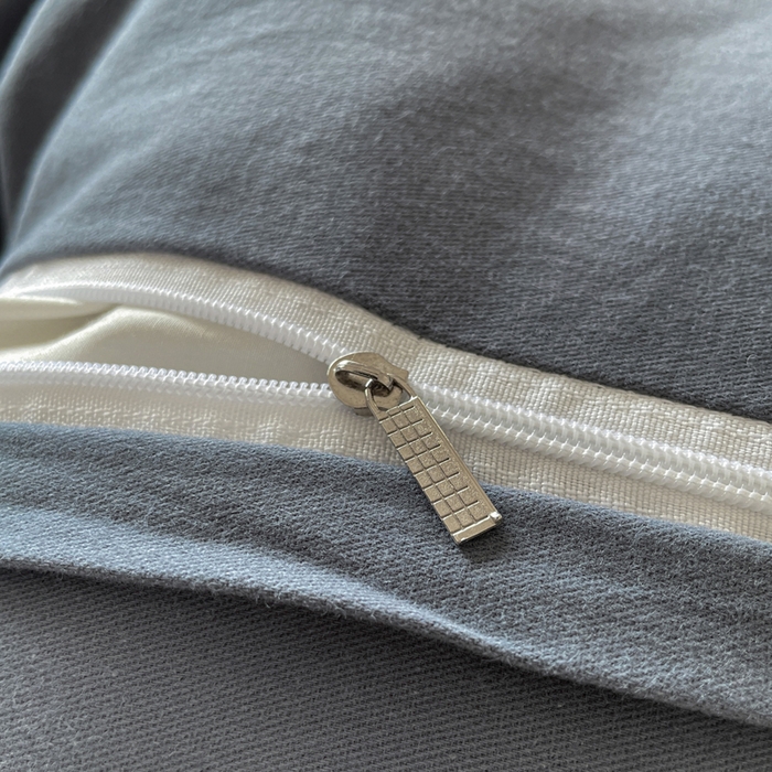 91家纺网 家纺一手货源 找家纺 如一 2025新款加厚全棉磨毛三角针四件套 简森-蓝