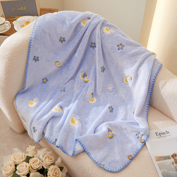 91家纺网 家纺一手货源 找家纺 （总）楼兰公主 2025秋冬新款云朵绒披肩毯毛毯毯子多功能盖毯