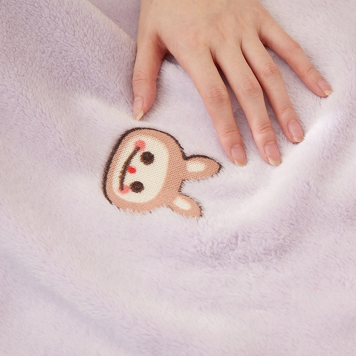 91家纺网 家纺一手货源 找家纺 楼兰公主 2025秋冬新款云朵绒披肩毯毛毯毯子多功能盖毯 布拉拉