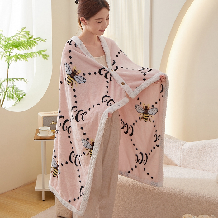 楼兰公主 2025秋冬新款潮牌披肩毯毛毯毯子多功能盖毯 古里