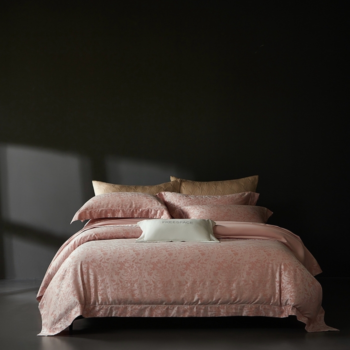 （总）时亿家居 2025新款100支天丝棉色织提花四件套