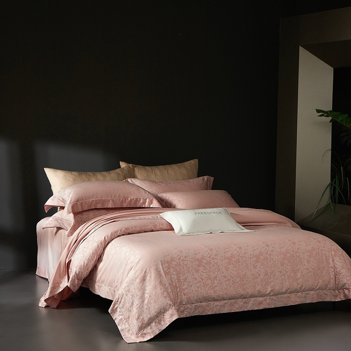 91家纺网 家纺一手货源 找家纺 （总）时亿家居 2025新款100支天丝棉色织提花四件套