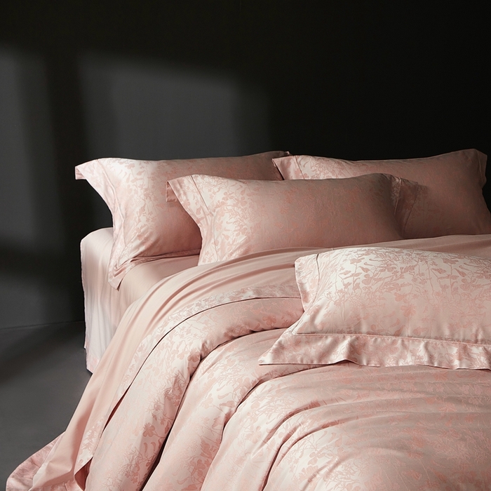 91家纺网 家纺一手货源 找家纺 （总）时亿家居 2025新款100支天丝棉色织提花四件套