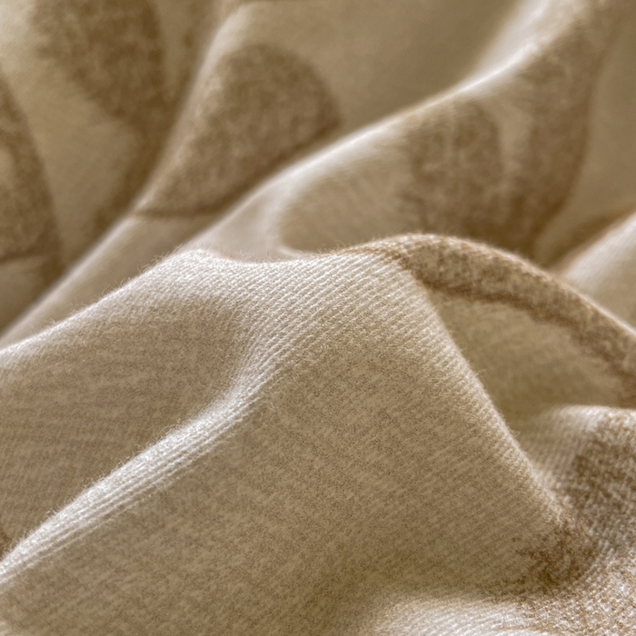 91家纺网 家纺一手货源 找家纺 如一 2025新款加厚全棉磨毛三角针四件套 叶语-咖