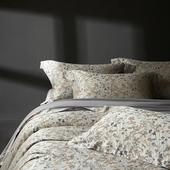 91家纺网 家纺一手货源 找家纺 时亿家居 2025新款100支天丝棉色织提花四件套 晨曦卡其