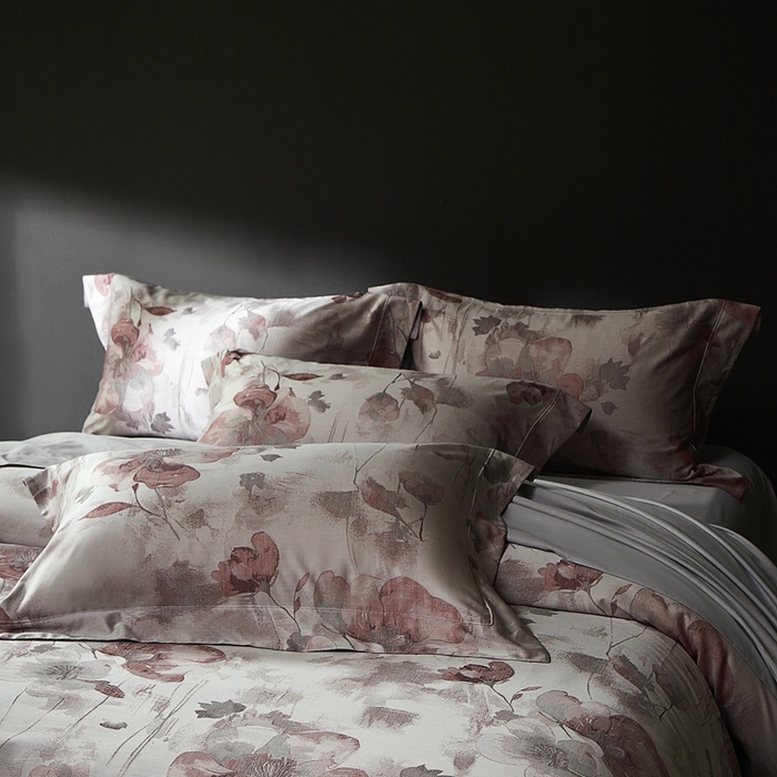 91家纺网 家纺一手货源 找家纺 时亿家居 2025新款100支天丝棉色织提花四件套 夕颜