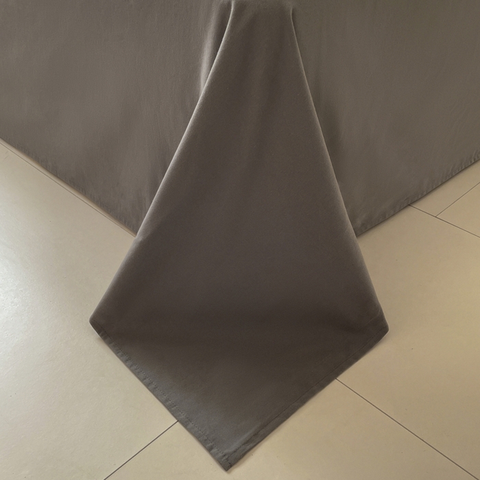 91家纺网 家纺一手货源 找家纺 如一 2025新款加厚全棉磨毛三角针四件套 韵律-灰