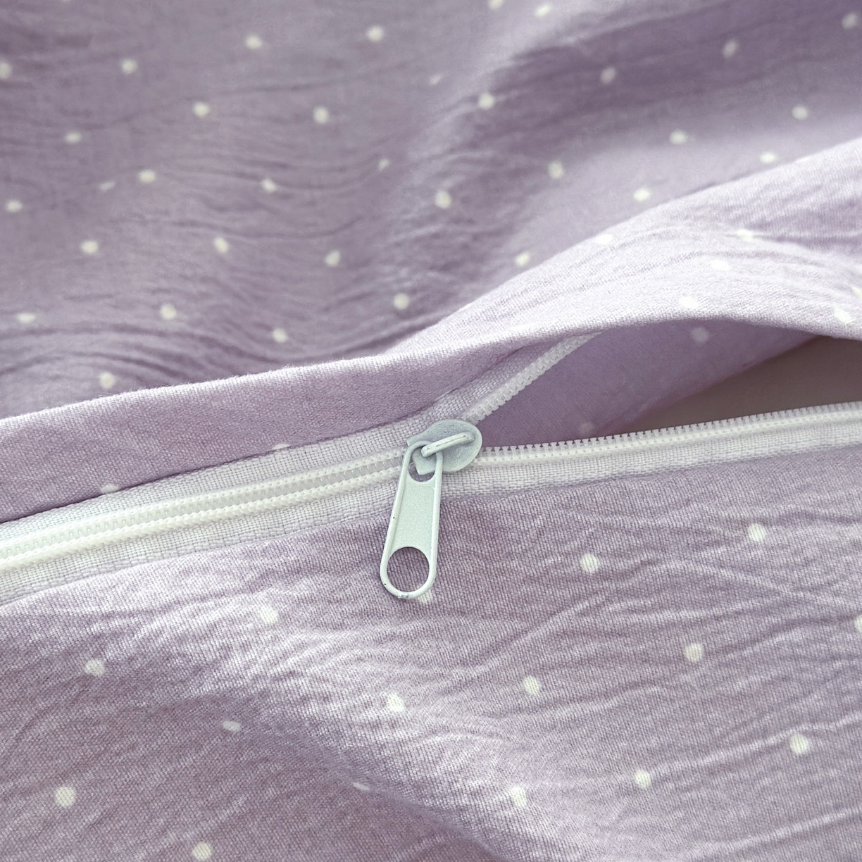 91家纺网 家纺一手货源 找家纺 遇见家居生活馆 2025新款亚麻双层纱四件套-叶知秋（小号108 标准128，加大138） 叶知秋-紫色