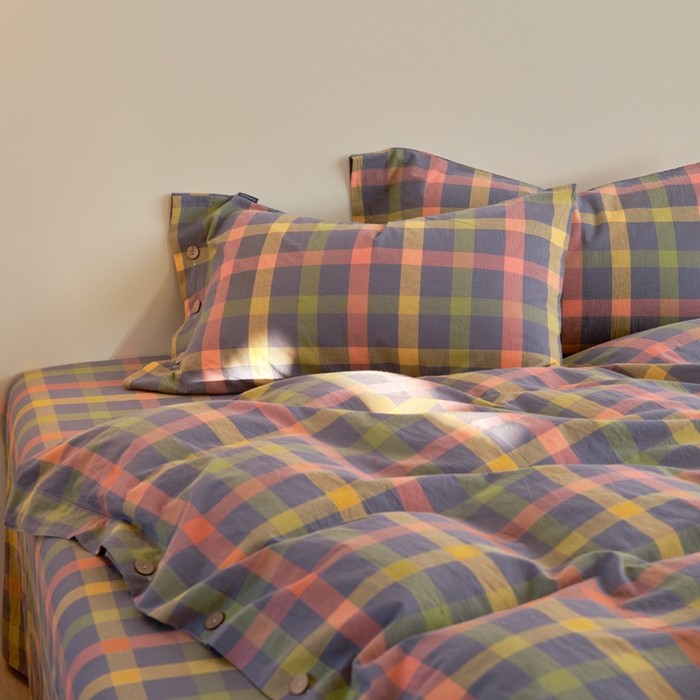 91家纺网 家纺一手货源 找家纺 贝尔 PELLHOME 全棉色织水洗棉纽扣款四件套-美拉德系列（可抖音代发） 千金玛德琳