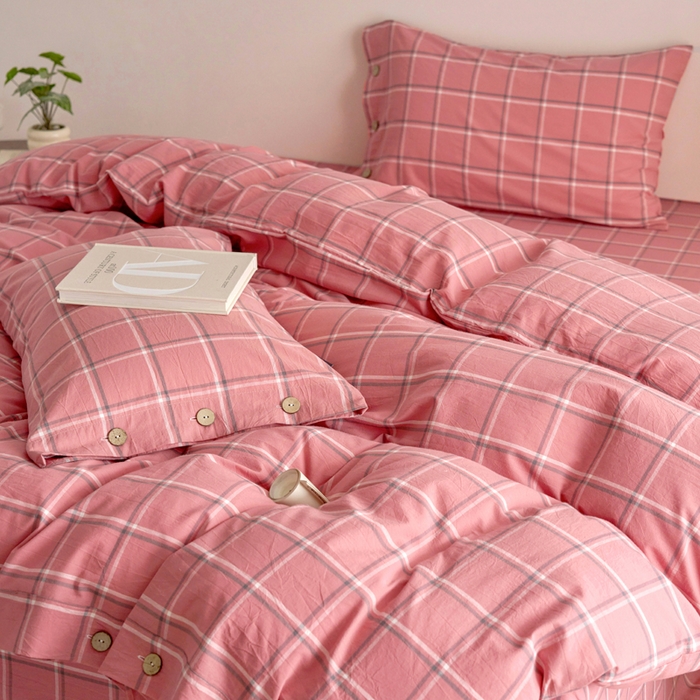 91家纺网 家纺一手货源 找家纺 （总）贝尔 A类全棉纽扣水洗棉四件套