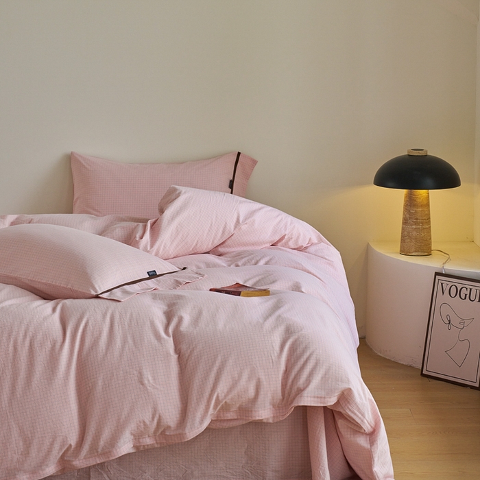 91家纺网 家纺一手货源 找家纺 （总）贝尔 PELLHOME A类全棉色织水洗棉四件套--山河系列（可抖音代发）