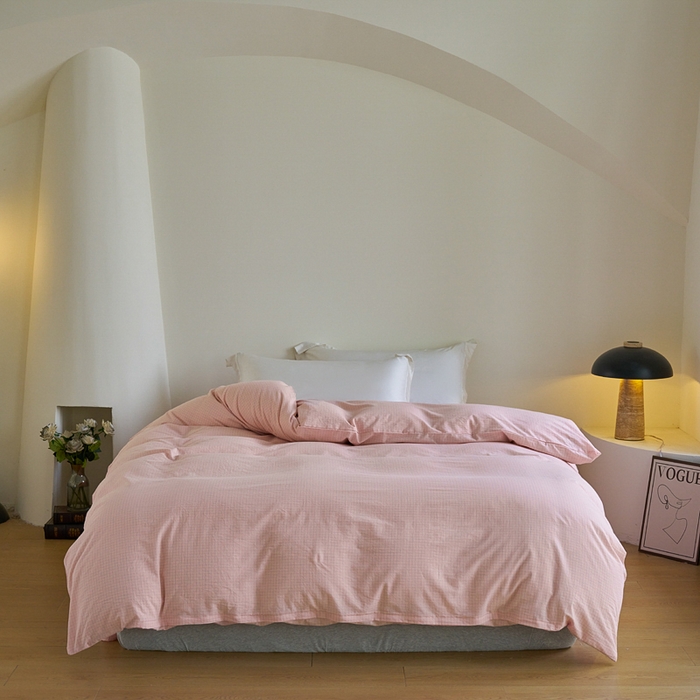 91家纺网 家纺一手货源 找家纺 （总）贝尔 PELLHOME A类全棉色织水洗棉四件套--山河系列（可抖音代发）