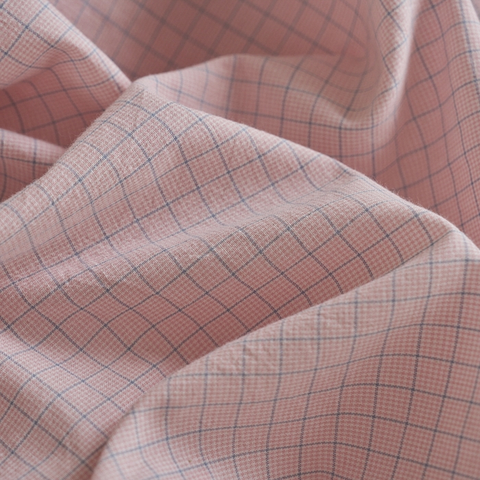 91家纺网 家纺一手货源 找家纺 贝尔 PELLHOME A类全棉色织水洗棉四件套--山河系列（可抖音代发） 山河-粉