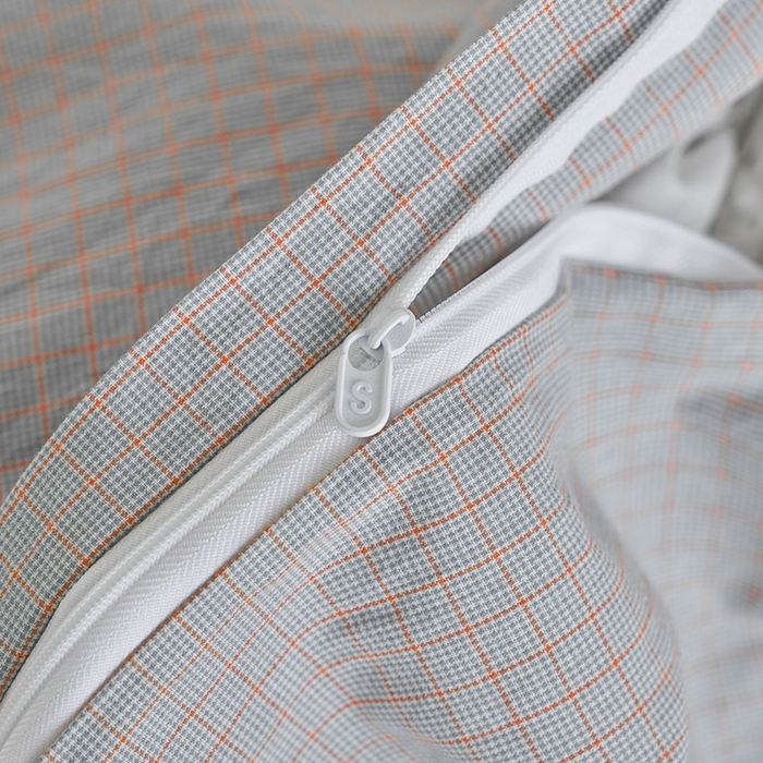 91家纺网 家纺一手货源 找家纺 贝尔 PELLHOME A类全棉色织水洗棉四件套--山河系列（可抖音代发） 山河-灰