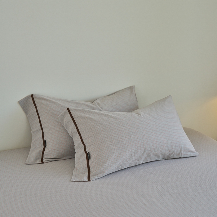 91家纺网 家纺一手货源 找家纺 贝尔 PELLHOME A类全棉色织水洗棉四件套--山河系列（可抖音代发） 山河-灰