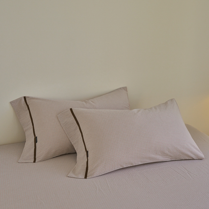 91家纺网 家纺一手货源 找家纺 贝尔 PELLHOME A类全棉色织水洗棉四件套--山河系列（可抖音代发） 山河-咖