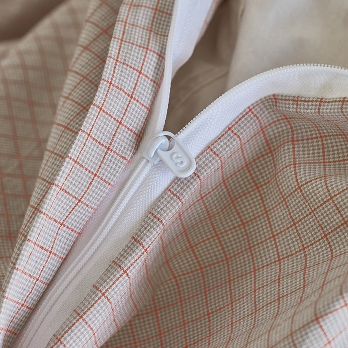 91家纺网 家纺一手货源 找家纺 贝尔 PELLHOME A类全棉色织水洗棉四件套--山河系列（可抖音代发） 山河-咖