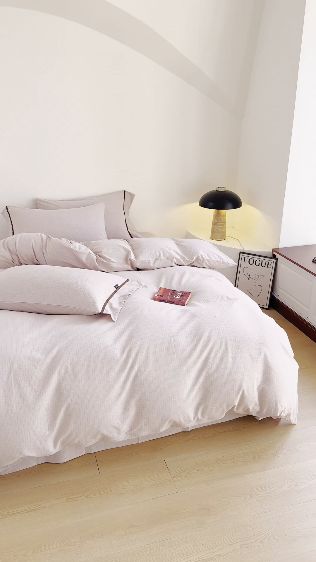 91家纺网 家纺一手货源 找家纺 贝尔 PELLHOME A类全棉色织水洗棉四件套--山河系列（可抖音代发） 山河-咖