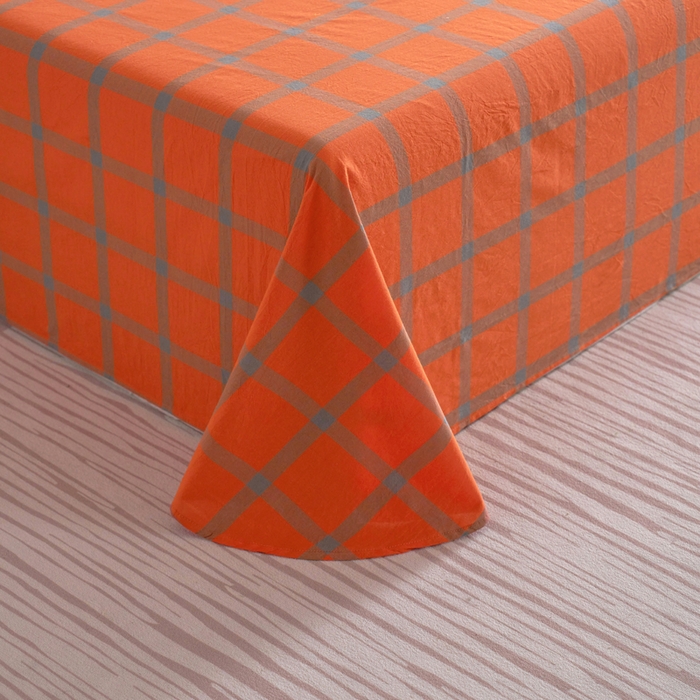 91家纺网 家纺一手货源 找家纺 贝尔 A类全棉纽扣水洗棉四件套 石榴红