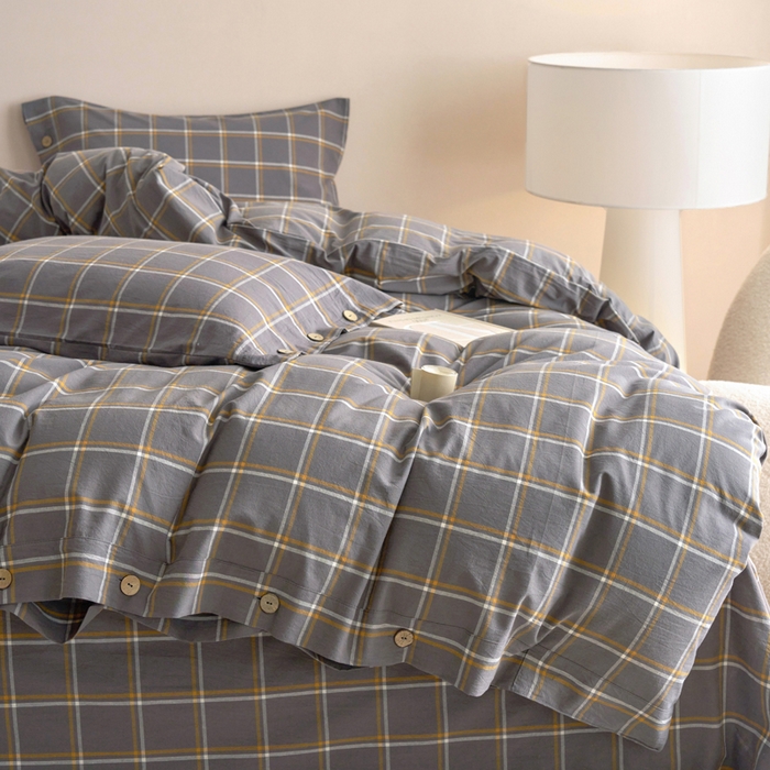 91家纺网 家纺一手货源 找家纺 贝尔 A类全棉纽扣水洗棉四件套 未来暮