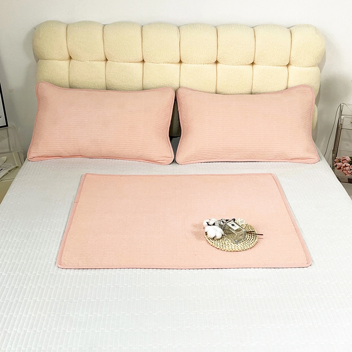 91家纺网 家纺一手货源 找家纺 （总）拾小柒 2025年新款全棉色织水洗棉隔脏姨妈垫护理垫床盖