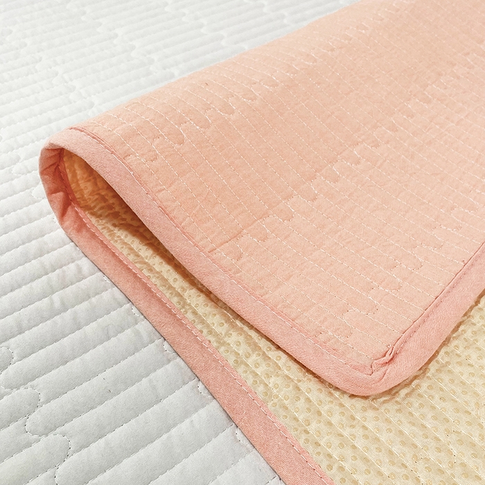 91家纺网 家纺一手货源 找家纺 （总）拾小柒 2025年新款全棉色织水洗棉隔脏姨妈垫护理垫床盖