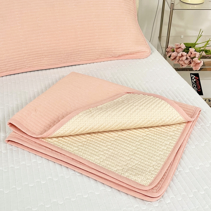 91家纺网 家纺一手货源 找家纺 （总）拾小柒 2025年新款全棉色织水洗棉隔脏姨妈垫护理垫床盖