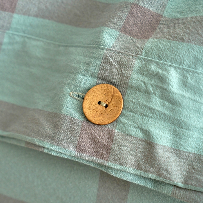 91家纺网 家纺一手货源 找家纺 贝尔 A类全棉纽扣水洗棉四件套 野蕨绿