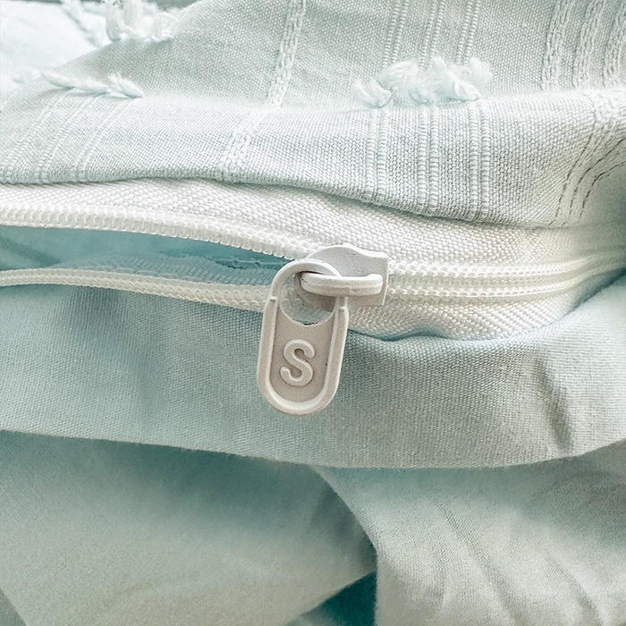 91家纺网 家纺一手货源 找家纺 贝尔 PELLHOME 车妮尔全棉剪花提花四件套外贸民宿小红书风格套件（可抖音代发） 车妮尔-蓝