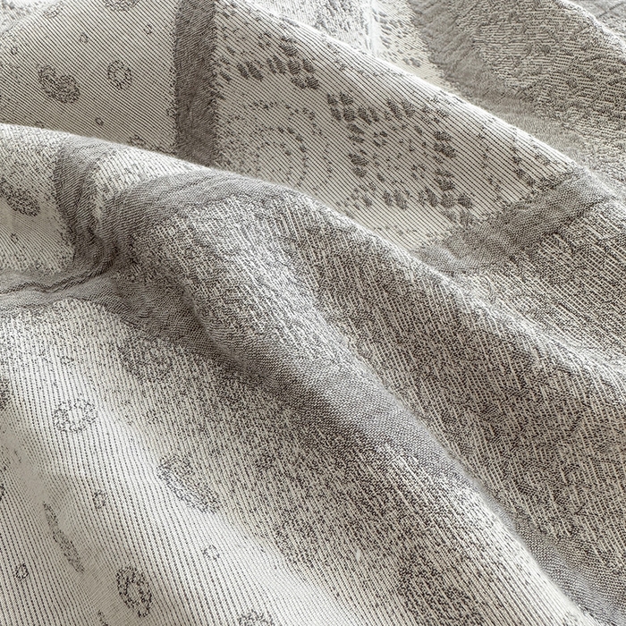 91家纺网 家纺一手货源 找家纺 贝尔 PELLHOME 全棉三层纱提花四件套-埃菲尔系列AB版均为全棉提花面料（可抖音代发） 埃菲尔-灰
