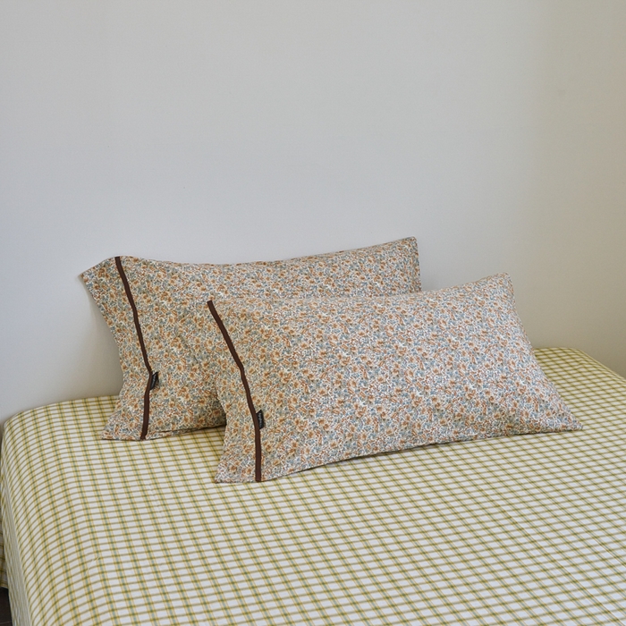 91家纺网 家纺一手货源 找家纺 贝尔 PELLHOME 全棉13376水洗+全棉色织水洗棉-织带款四件套（可抖音代发） 丁香咖