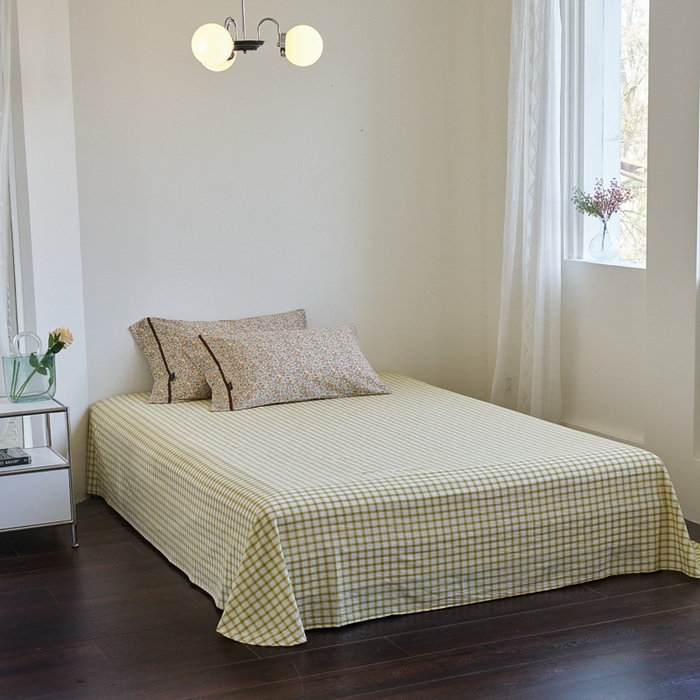 91家纺网 家纺一手货源 找家纺 贝尔 PELLHOME 全棉13376水洗+全棉色织水洗棉-织带款四件套（可抖音代发） 丁香咖