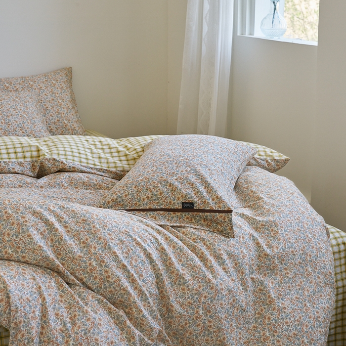 91家纺网 家纺一手货源 找家纺 贝尔 PELLHOME 全棉13376水洗+全棉色织水洗棉-织带款四件套（可抖音代发） 丁香咖