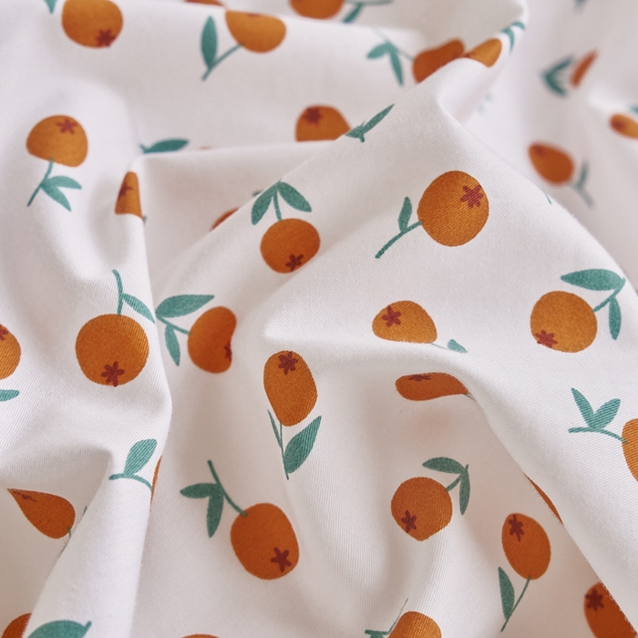 91家纺网 家纺一手货源 找家纺 贝尔 PELLHOME 全棉13376水洗+全棉色织水洗棉-织带款四件套（可抖音代发） 柑橙橘