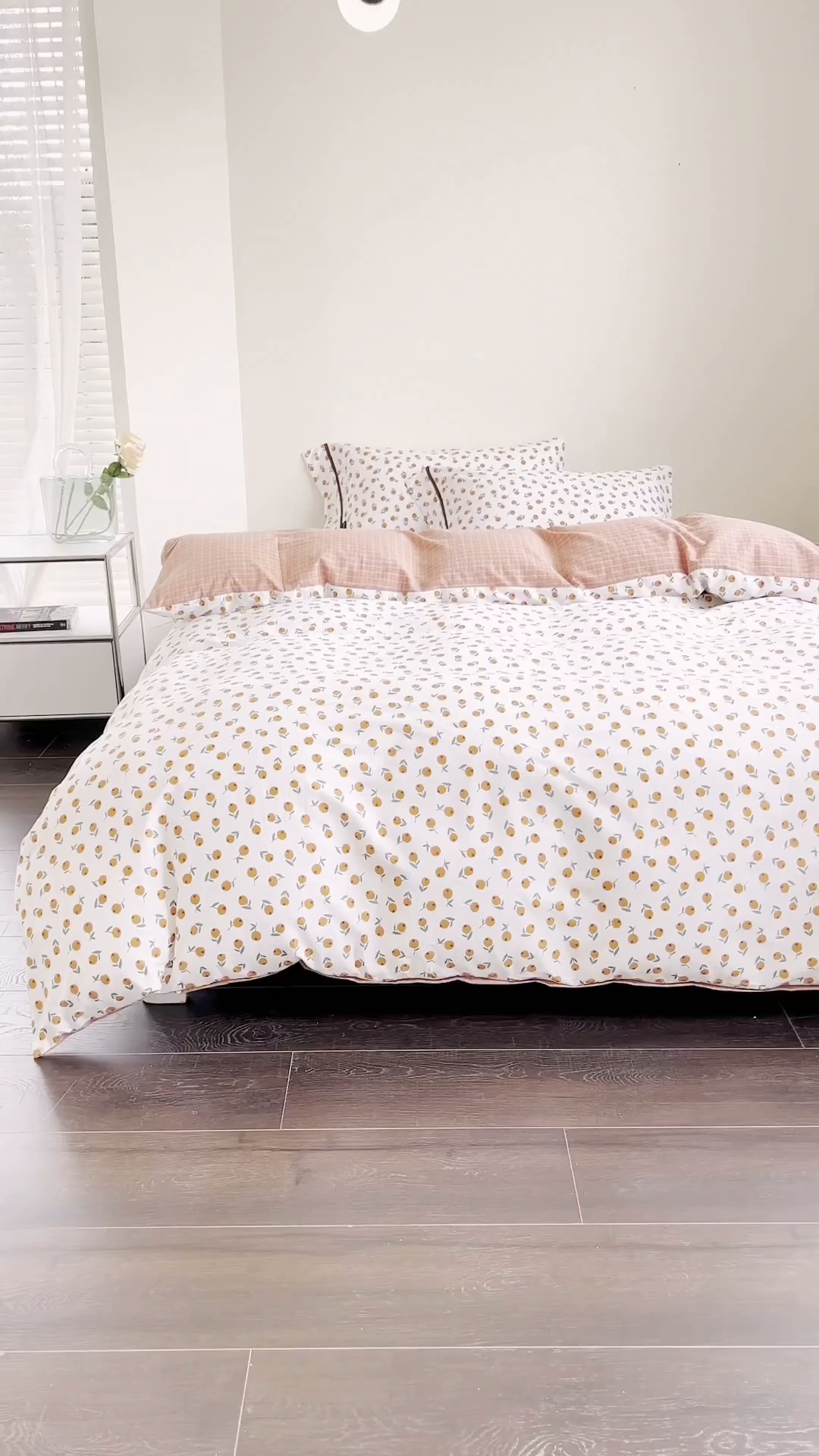 91家纺网 家纺一手货源 找家纺 贝尔 PELLHOME 全棉13376水洗+全棉色织水洗棉-织带款四件套（可抖音代发） 柑橙橘